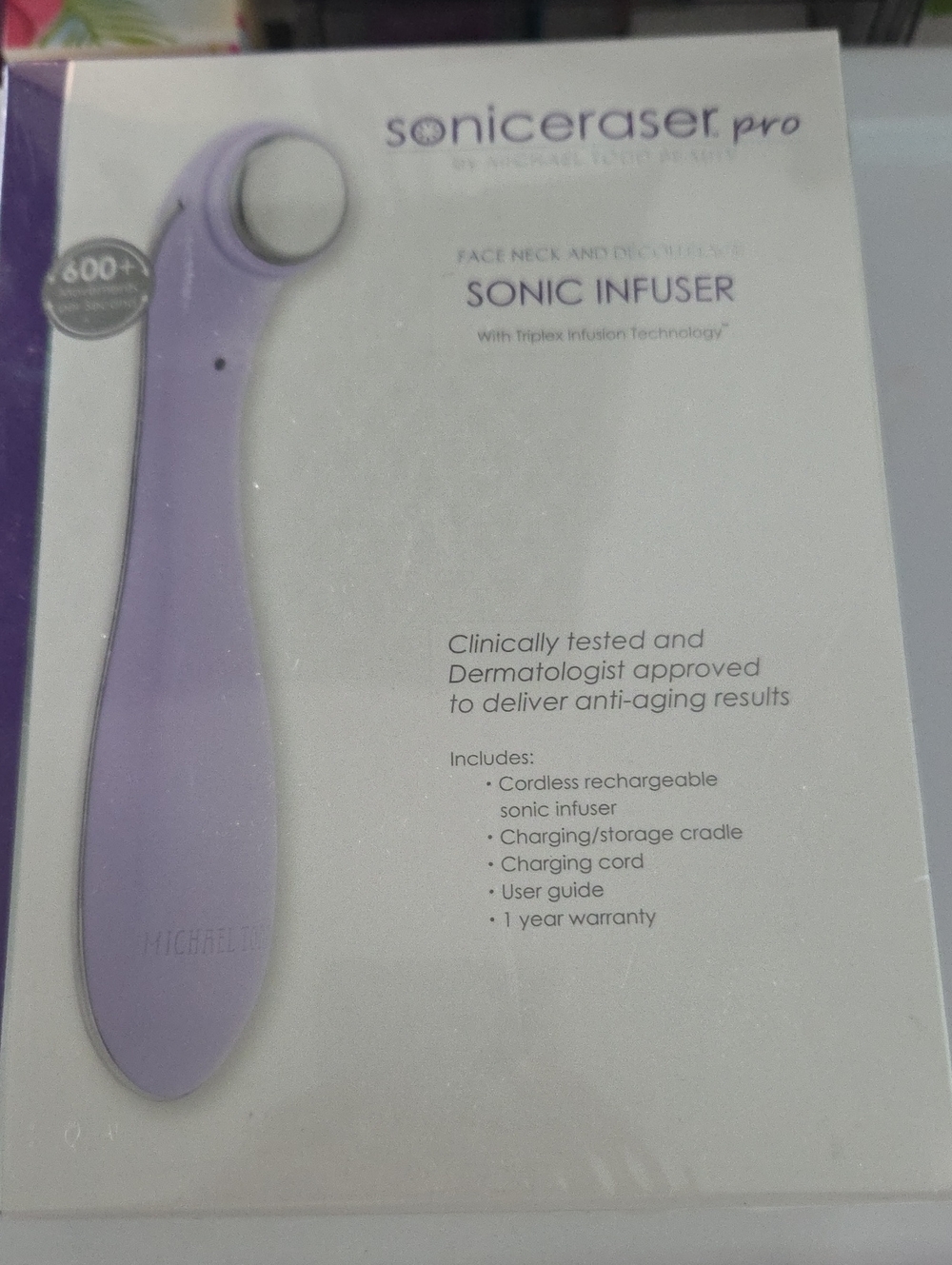 Michael Todd SonicEraser Pro Sonic Infuser - Lavender New